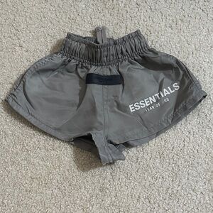 Essentials Kids Gray Elastic Waist Athletic Shorts